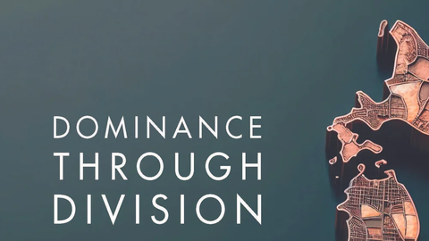 Book cover titled "Dominance Through Division".