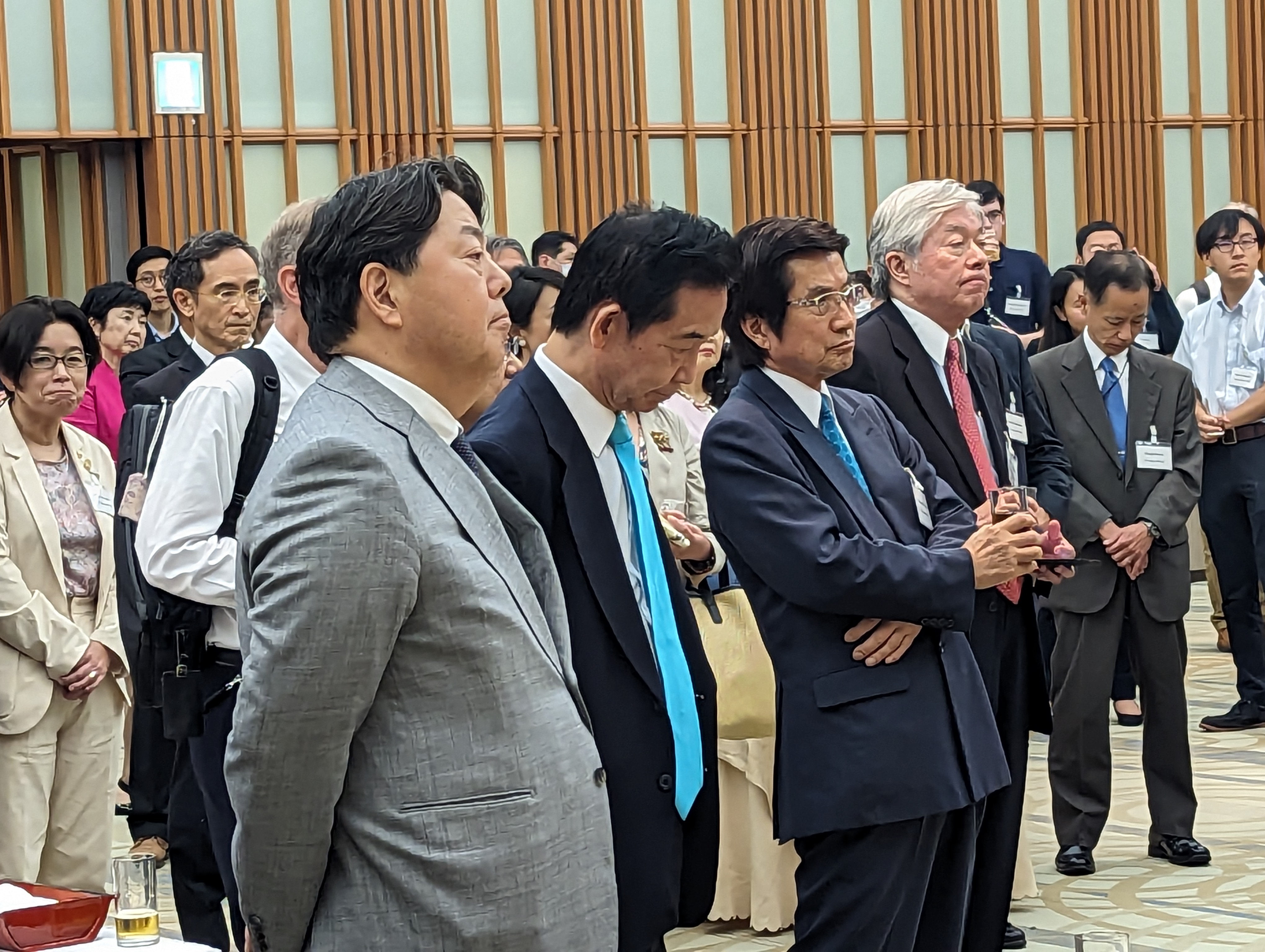 Foreign Minister Hayashi Listening