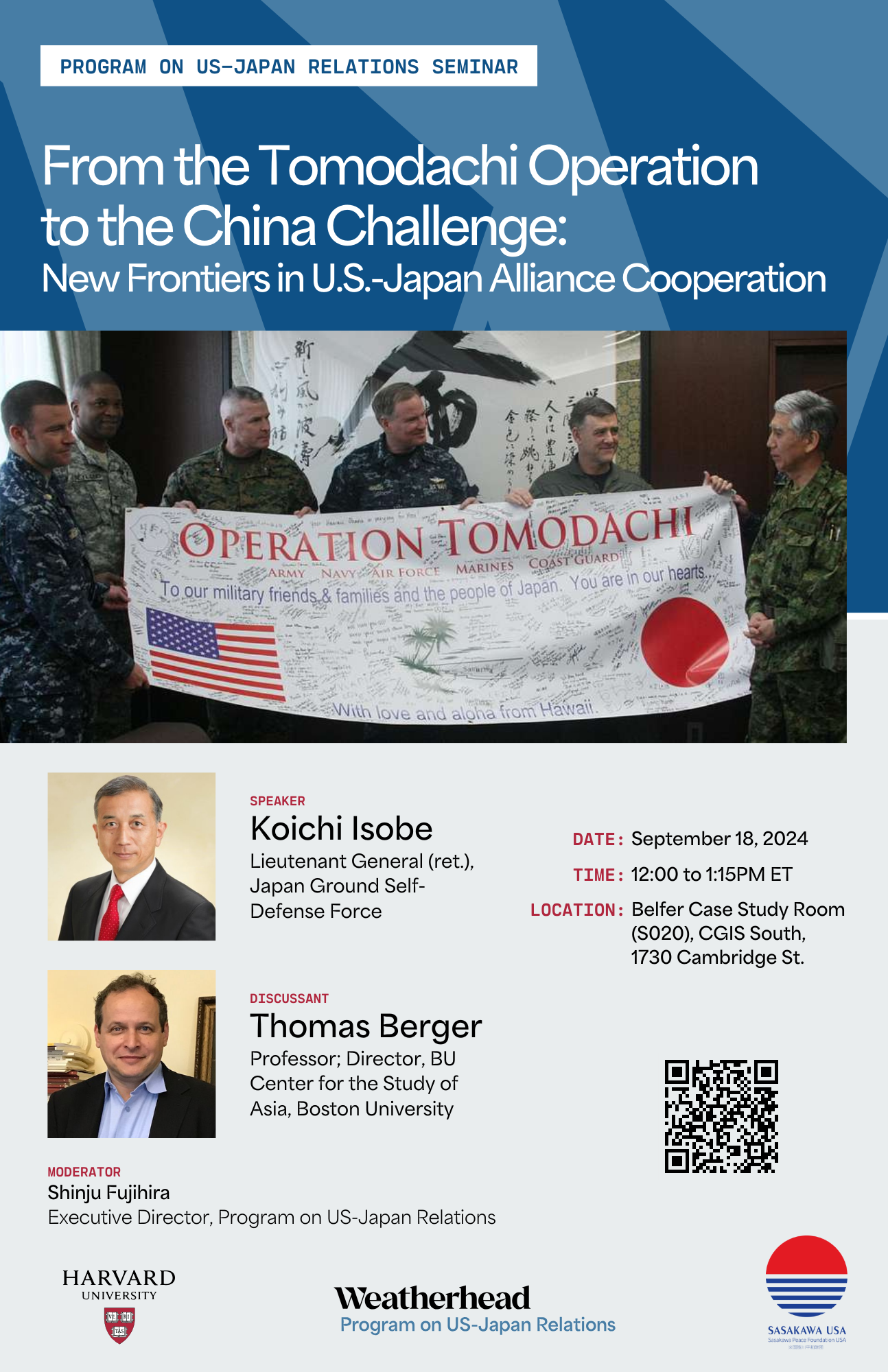 Poster with event details