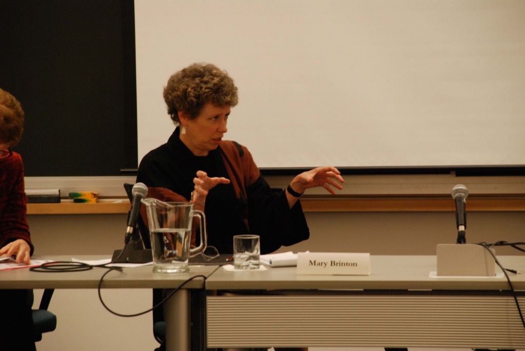 Professor Mary Brinton, member of the faculty advisory committee